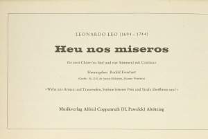 Leo: Heu nos miseros