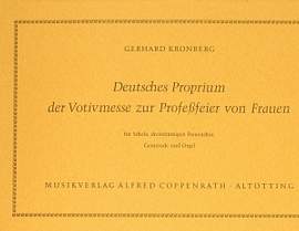 Kronberg: Deutsches Proprium der Votivmesse zur Professfeier von Frauen