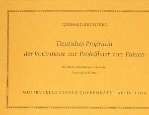 Kronberg: Deutsches Proprium der Votivmesse zur Professfeier von Frauen