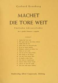 Kronberg: Fünfzehn Adventslieder