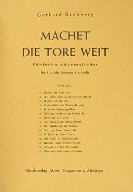 Kronberg: Fünfzehn Adventslieder
