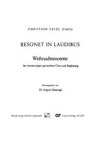 Sätzl: Resonet in laudibus