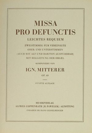 Mitterer: Missa pro defunctis