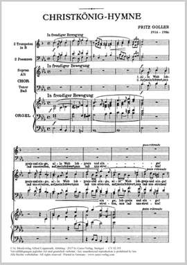 Goller: ChristkönigsHymne (EsDur)