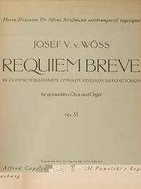 Wöss: Requiem breve (Op.3f)