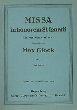 Glock: Missa in hon. St. Ignatii