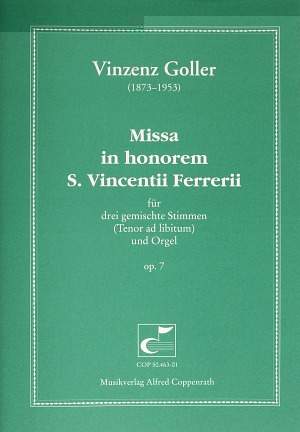 Goller: Missa in honorem Sancti Vincentii Ferrerii (Op.7; F-Dur)