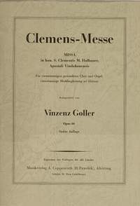 Goller: Missa in honorem St. Clementis (Op.66)