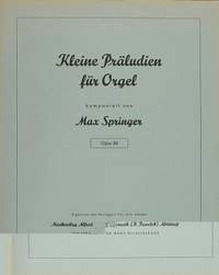 Springer: Kleine Präludien für Orgel (36)