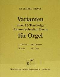 Kraus: Varianten einer 12-Ton-Folge Johann Sebastian Bachs