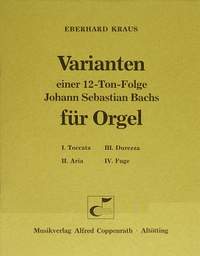 Kraus: Varianten einer 12TonFolge Johann Sebastian Bachs