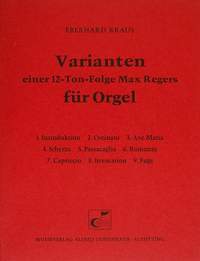Kraus: Varianten einer 12-Ton-Folge Max Regers