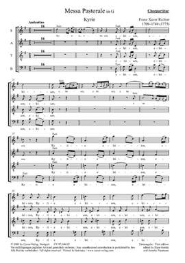 Richter: Messa Pastorale in G (Reutter A 23; GDur)