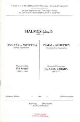 Halmos: 14 PsalmMotetten für gem. Chor