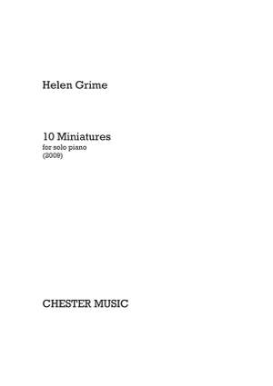 Helen Grime: 10 Miniatures for Solo Piano