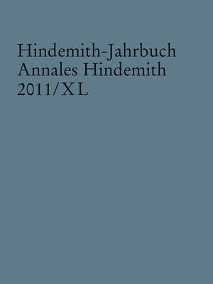 Hindemith-Jahrbuch Vol. 40