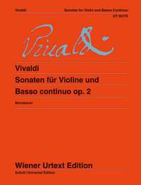 Vivaldi, A L: Sonatas for Violin and Basso Continuo op. 2