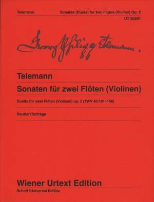 Telemann: Sonatas op. 2 TWV 40:101-106