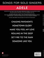 Songs for Solo Singers: Adele Product Image