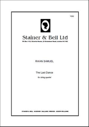 Samuel: The Last Dance. String Quartet. Sc & Pts