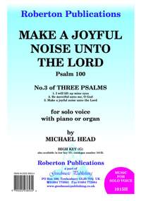 Head: Make A Joyful Noise-Psalm100 (High)