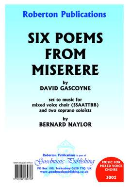 Naylor B: Six Poems From Miserere