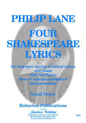 Lane P: Four Shakespeare Lyrics