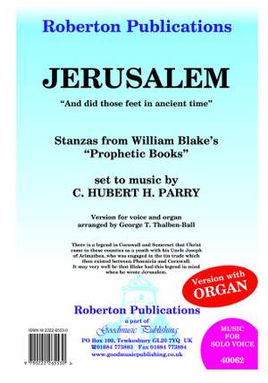 Parry: Jerusalem (Org.Accomp Thalben-Ball)