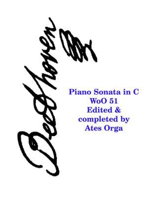 Beethoven: Sonata In C Woo51 (Completed Orga)
