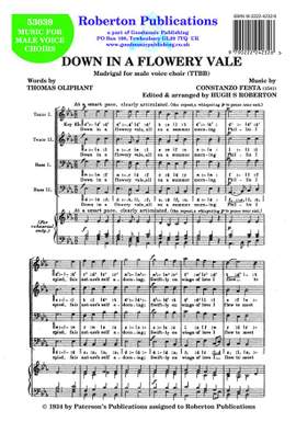 Festa: Down In A Flowery Vale Arr.Roberton