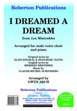 Schonberg: I Dreamed A Dream (Arr.Arch)