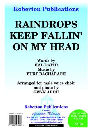 Bacharach: Raindrops Keep Fallin' (Arr.Arch)