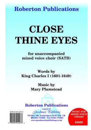 Plumstead: Close Thine Eyes Product Image