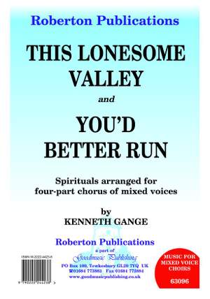 Gange: This Lonesome Valley/You'D Better R