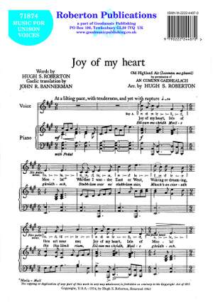 Roberton: Joy Of My Heart