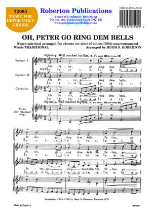 Roberton: Oh, Peter, Go Ring Dem Bells