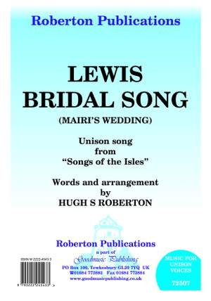 Roberton: Lewis Bridal Song (Mairi's Wedding)