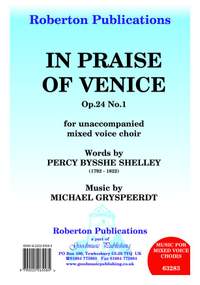 Gryspeerdt: In Praise Of Venice Op.24 No.1