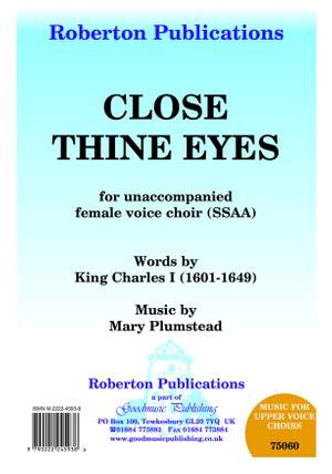 Plumstead: Close Thine Eyes