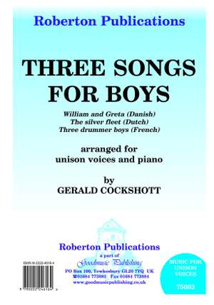 Cockshott: Three Songs For Boys