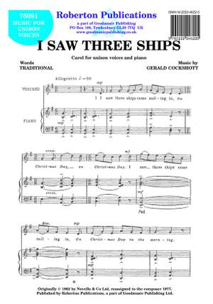 Cockshott: I Saw Three Ships