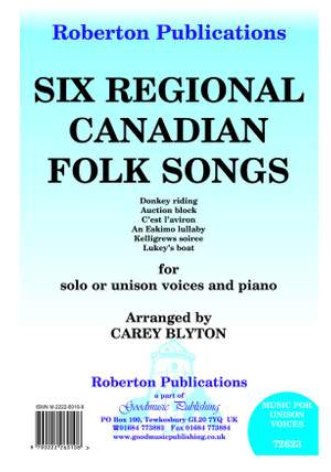 Blyton: Six Regional Canadian Folk Songs