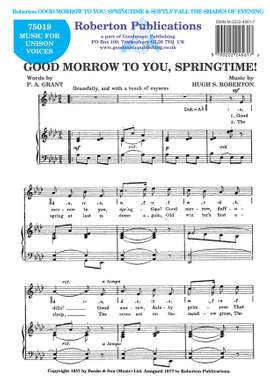 Roberton: Good Morrow To You/Softly Fall The Shades of Evening