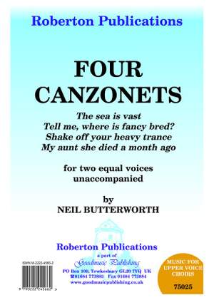 Butterworth: Four Canzonets