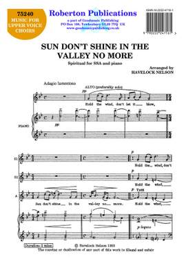 Nelson H: Sun Don't Shine In The Valley No Mo
