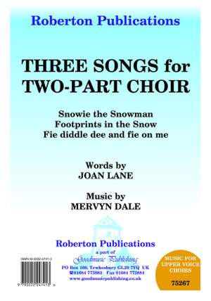 Dale: Three Songs For Two Part Choir