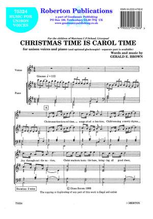 Brown G: Christmas Time Is Carol Time