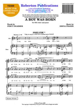 Fraser: Boy Was Born