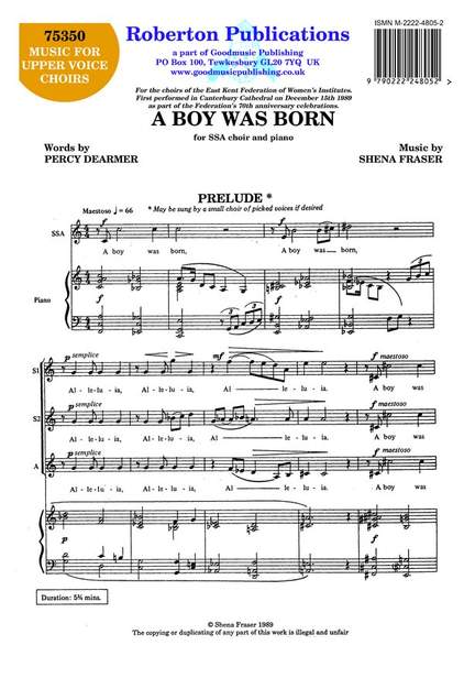 Fraser: Boy Was Born