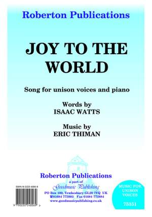 Thiman: Joy To The World